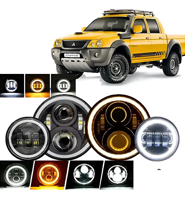 Kit Farol Led Principal L200 Savana Outdoor 1999 A 2012 Amb Ambos Lados