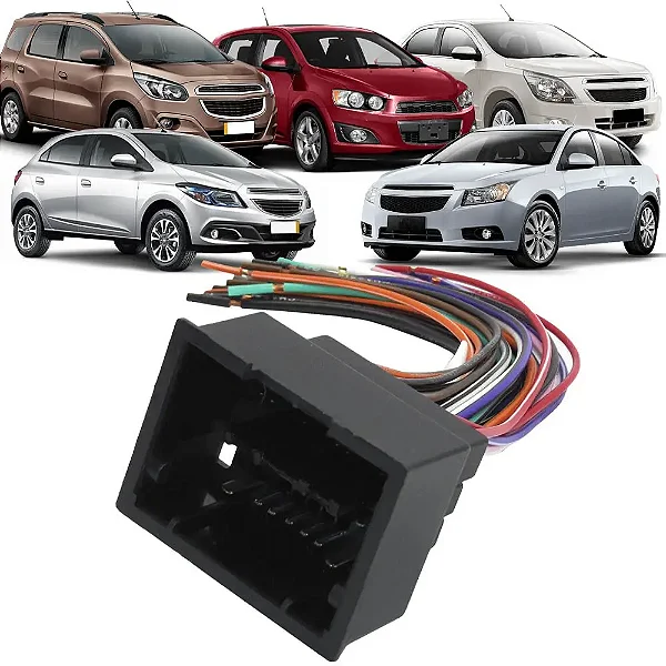 CHICOTE DE LIGAÇÃO, CONECTOR MACHO, GM COBALT, CRUZE, SONIC, SPIN, ONIX