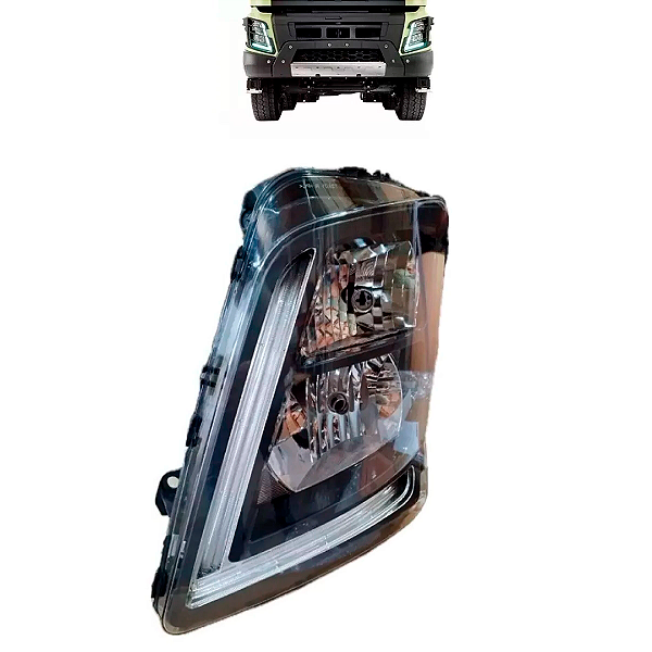 Farol Principal Caminhão Volvo FMX de 2015 Até 2022 Lado Direito - 84170202