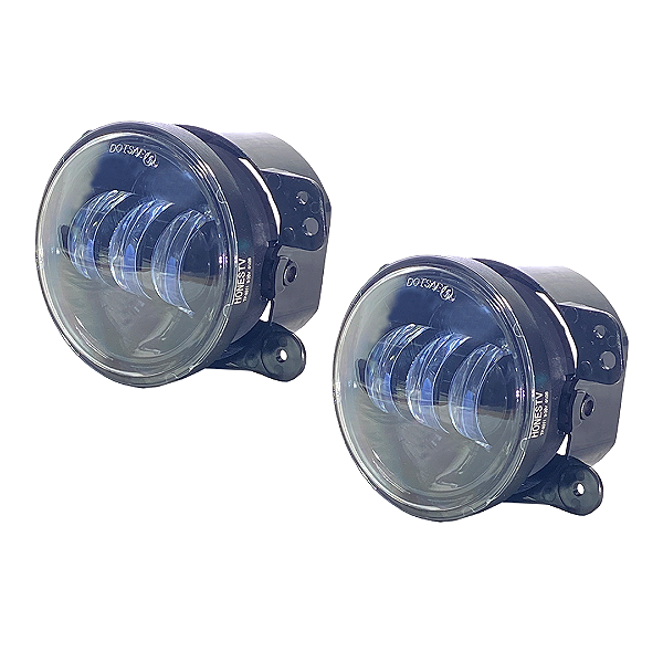 Par Farol 3 Leds Auxiliar Milhas Neblina Led 4 Polegadas