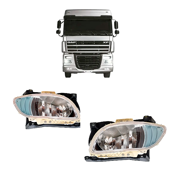PAR Farol Auxiliar Milha Esquerdo Compatível Daf Xf/cf Após 2020