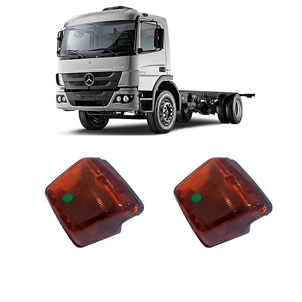 PAR Lanterna de Estribo para Mercedes-benz Atego Lado Esquerdo / Direito