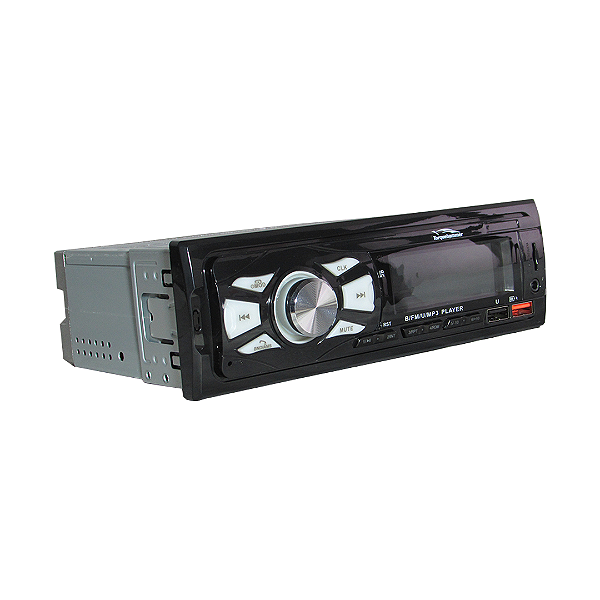 Rádio Automotivo 1 Din Bluetooth USB TF FM MP3 Com Controle Remoto - VPL-1513