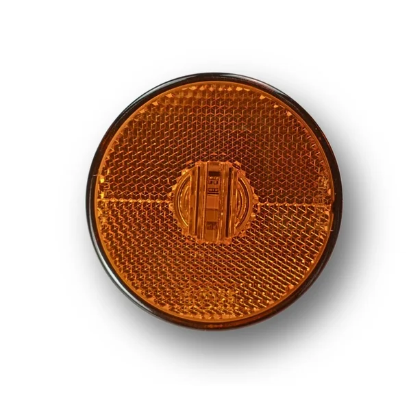 Lanterna Lateral Redonda LED Âmbar para Caminhão - 65 mm de diametro
