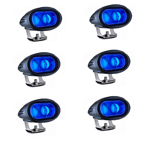 Kit Sinalização LED – 6 Spot Blue