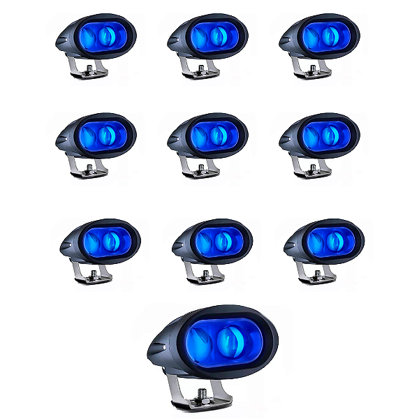 Kit 10 Spot Blue LED – Sinalização