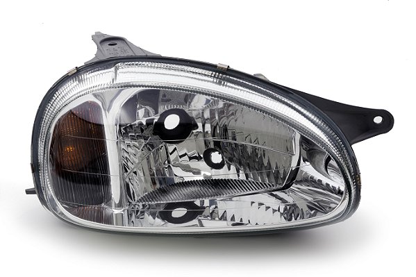 FAROL CORSA 00/01 CLASSIC 01/10 LD H4 CARCAÇA CINZA/ METALIZADO