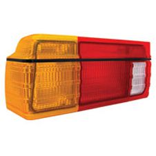 LANTERNA TRASEIRA VOYAGE 85/90 TRICOLOR LE C/ RE PEQUENA C/ FRISO PRETO PLASTICO
