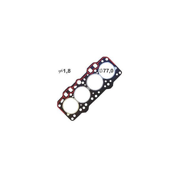 JUNTA CABECOTE FIAT 147/ FIORINO/ OGGI/ UNO/ PREMIO/ ELBA 1.05/ 1.3 ../91 (FIASA) (ALCOOL)
