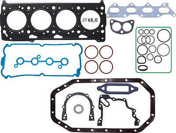 JUNTA MOTOR GOL 1.0 16V 97/05 POLO 1.0 16V 02/03 PARATI 1.0 16V 97/02 (S/ RETENTOR) CABECOTE METALICO ) EXCETO POWER)