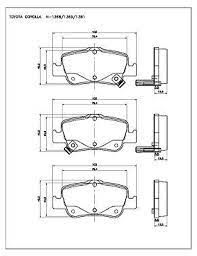 PASTILHA FREIO TRASEIRA COROLLA XEI/ ALTIS 2.0 16V 11/..  (AUTOM.) COROLLA ALTIS 2.0 16V GLI 1.8 16V XEI 2.0 16V 15/.. GLI/ SEG/ XEI 1.8 16V 08/.. (BOSCH)