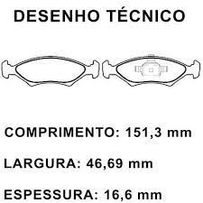 PASTILHA FREIO FIESTA 1.0/ 1.6 COURIER 09/..  (TEVES)