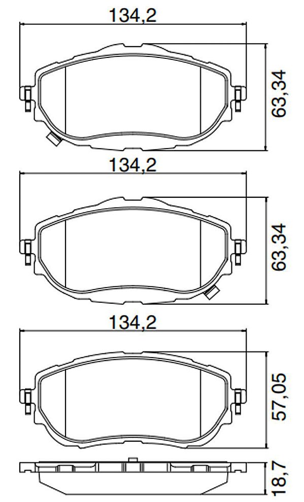 PASTILHA FREIO COROLLA 1.8 GLI 2.0 ALTIS 2.0 XEI 14/..