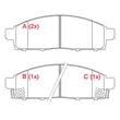 PASTILHA FREIO L200 TRITON HPE 3.2/ 3.5 08/.. PAJERO DAKAR 3.2 4X4 09/.. (TOKICO)HQJ2271A