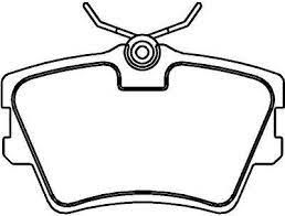 PASTILHA FREIO FOCUS HATCH/ SEDAN 1.8 GL/ GLX 2.0 GHIA/ GLX 99/03 1.6 8V GLX/ GL 2.0 16V 04/08 (TEVES)