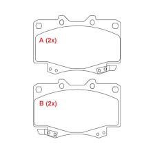 PASTILHA FREIO HILUX 4X2/ 4X4 05/09 (TRW)