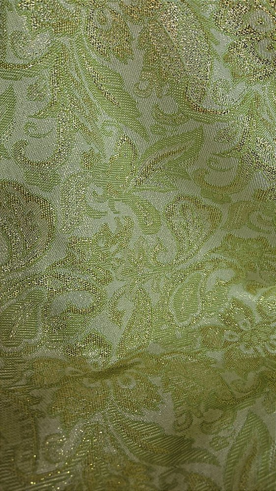 Jacquard Verde com Dourado