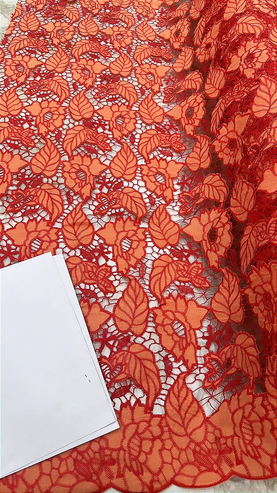 Rechilieu Coral com Vermelho Luxo