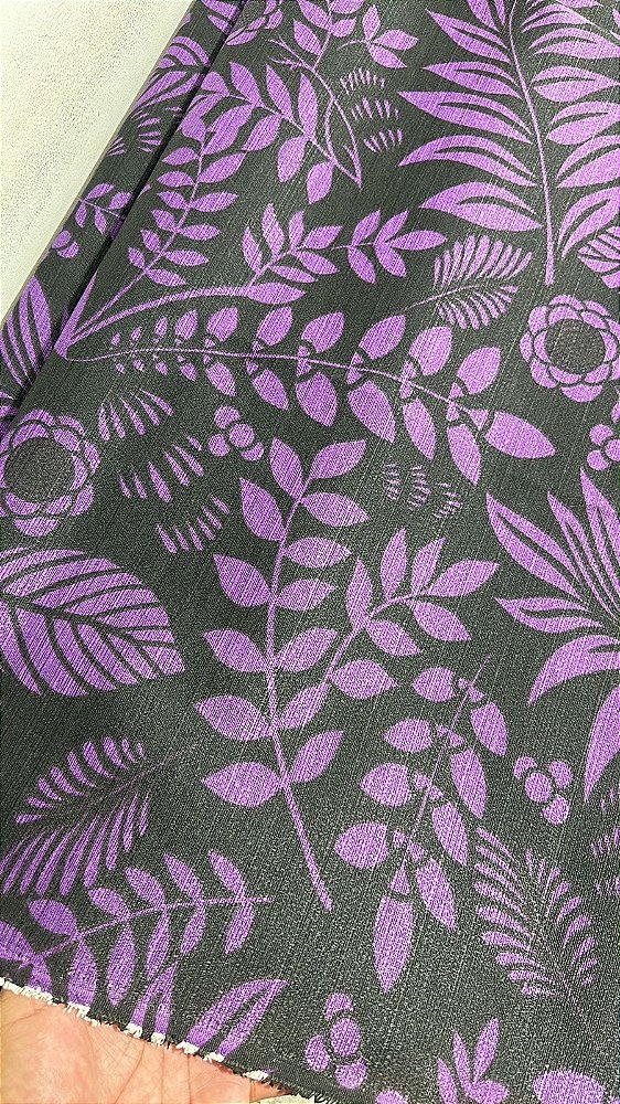 Linhão Roxo com Preto