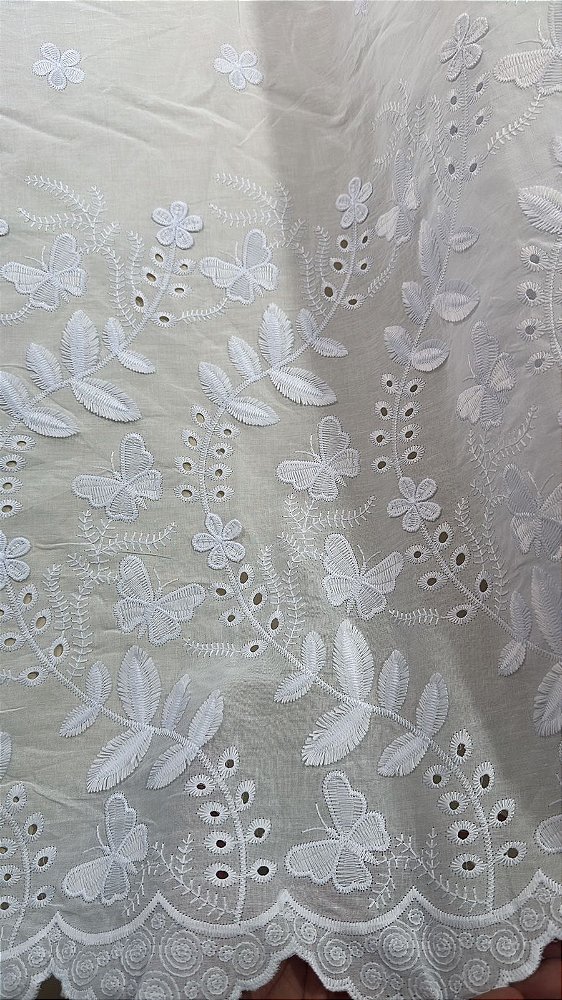 Lesse Branco Borboleta 3D