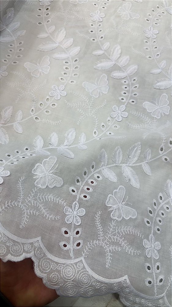 Lesse Branco Borboleta 3D