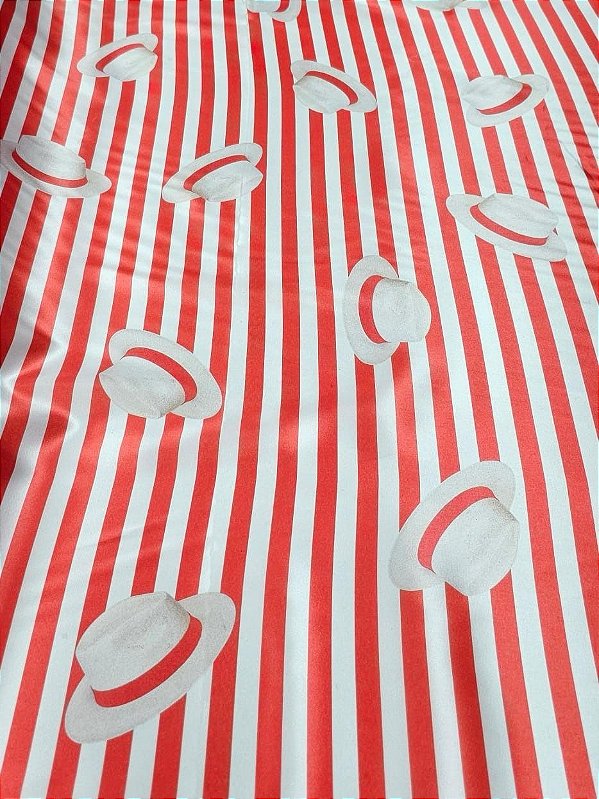 Cetim Estampado Cartola