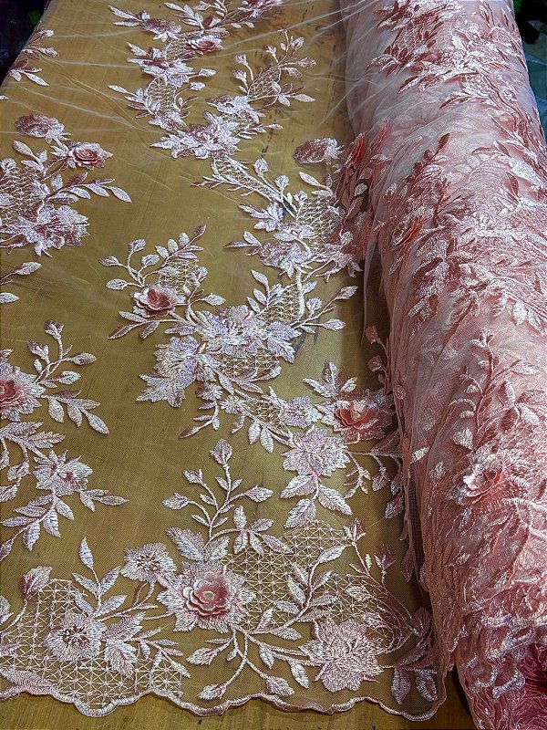 Tule Rose 3D Luxo