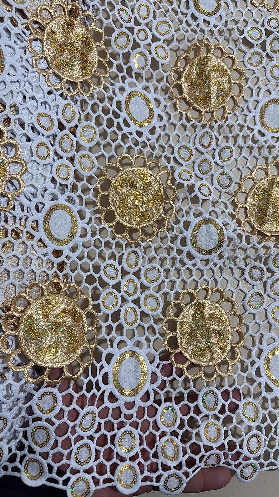 Africano Branco com Dourado