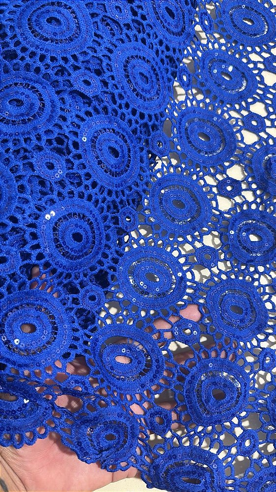 Africano Azul Royal Bordado