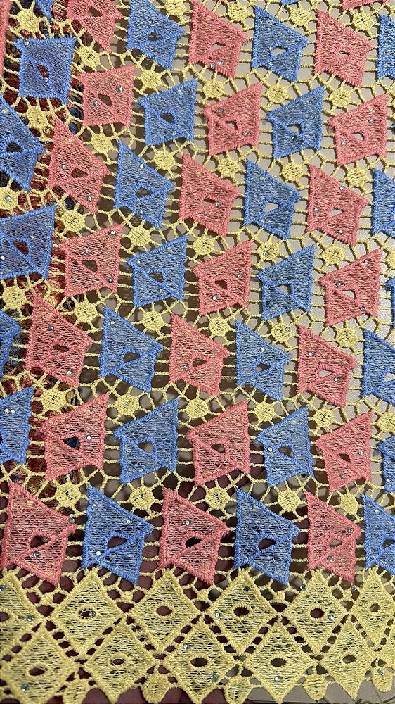 Africano Colorido Bordado