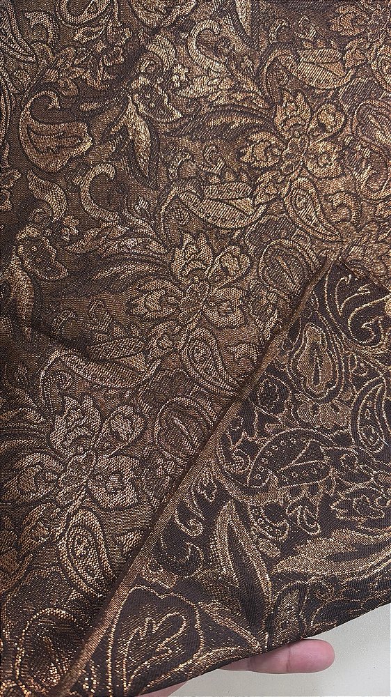 Jacquard Marrom com Cobre