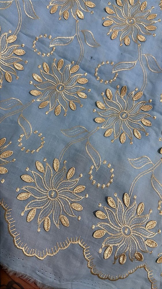 Lesse Azul com Dourado Luxo