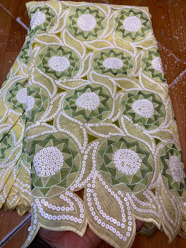 Africano Amarelo com Verde Luxo