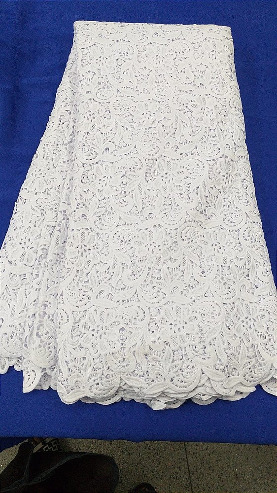 Africano Branco Bordado