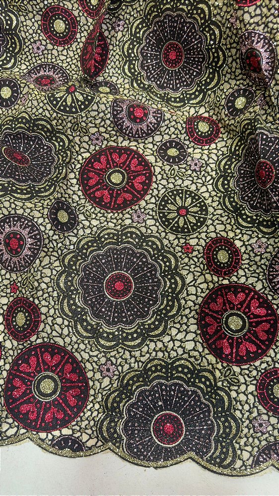 Africano Bordado Luxo