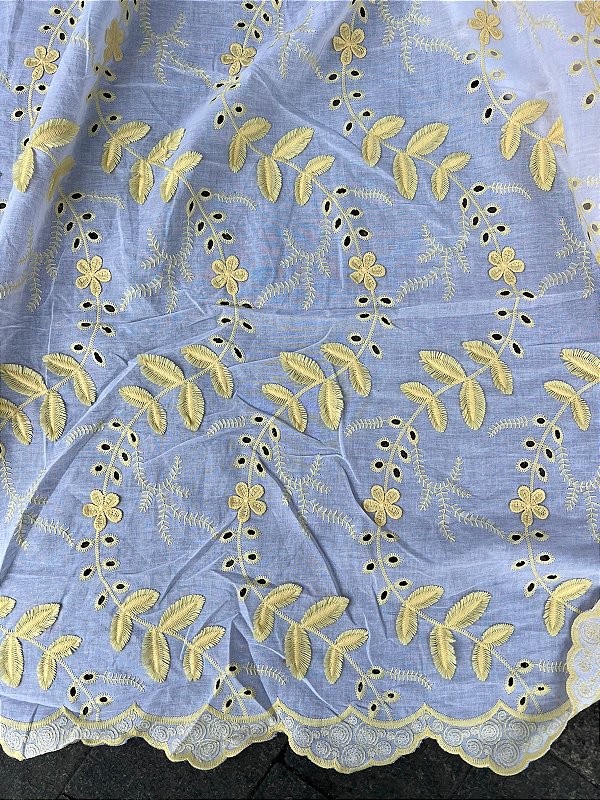 Lesse Amarelo Bordado