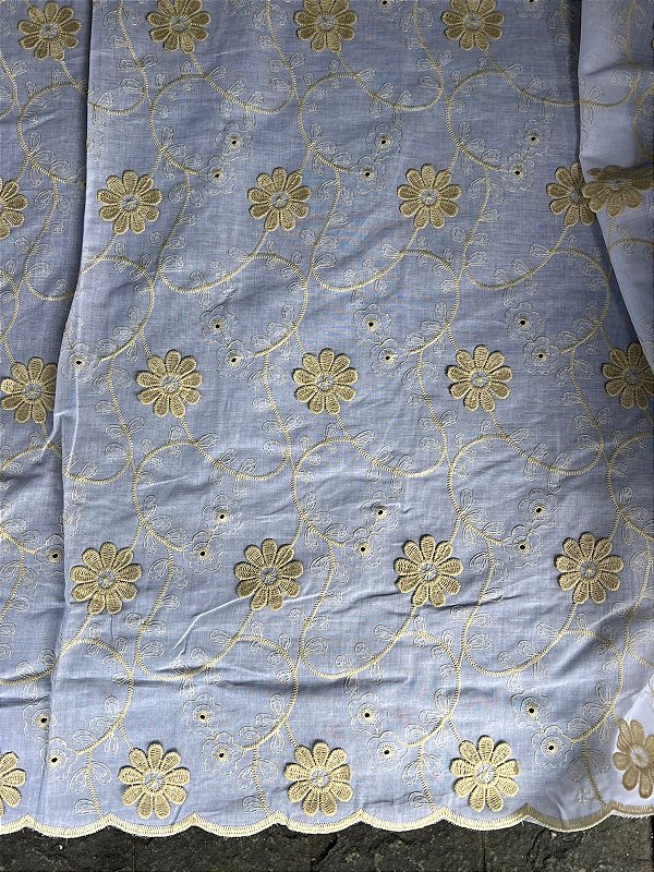 Lesse Amarelo Bordado