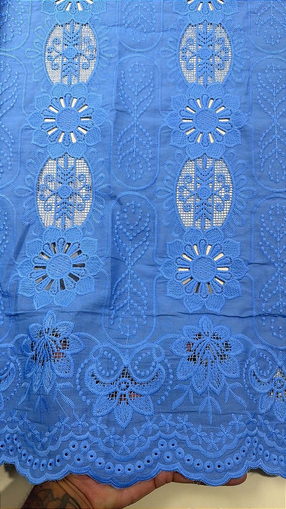 Rechilieu Azul Bordado