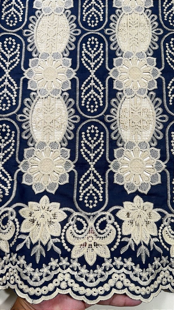 Rechilieu Azul Bordado