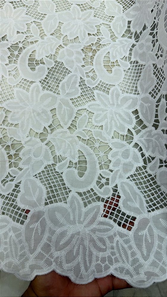 Rechilieu Branco Bordado