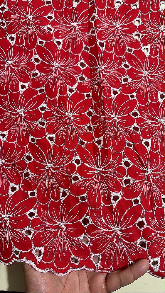 Lesse Vermelho Bordado