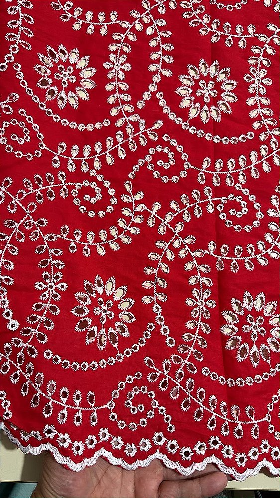 Lesse Vermelho Bordado