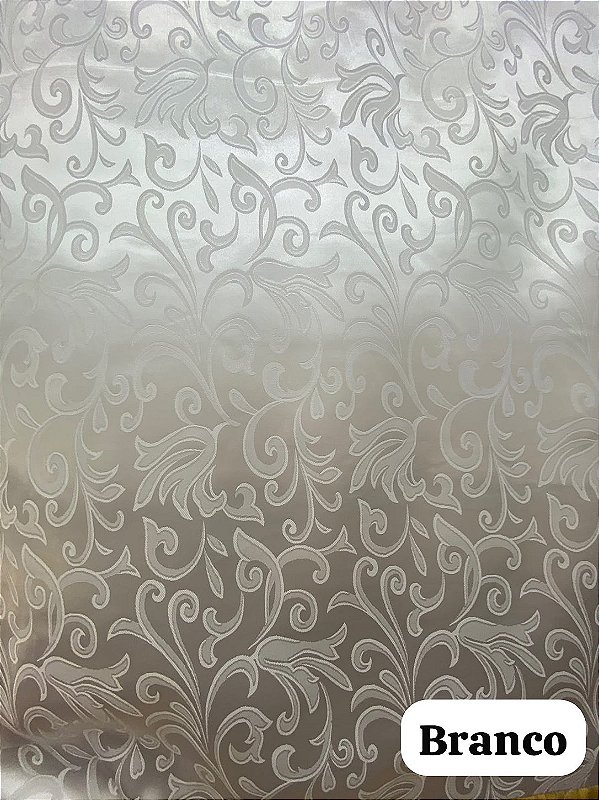 Cetim Branco Jacquard