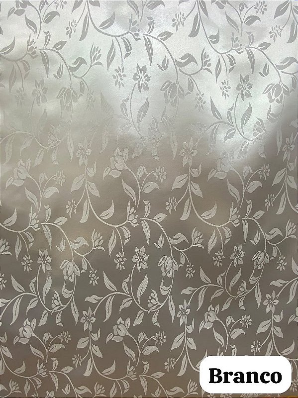 Cetim Branco Jacquard
