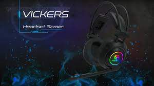 Headset Gamer RGB Vickers P2 Preto FORTREK