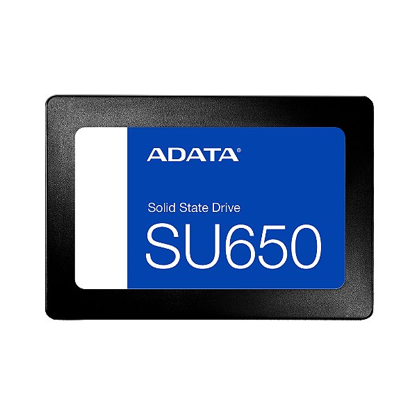 SSD Adata SU650 240GB SATA Leitura: 520MB/s Gravação: 450MB/s