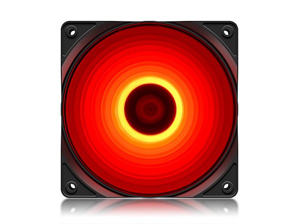 Fan Gamer DeepCool RF120R LED Single Color Vermelho DP-FLED-RF120-RD