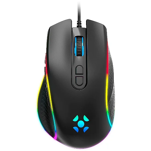 Mouse Gamer Fortrek Cruiser New Edition Rgb 12000 DPI Sensor Pixart 3327