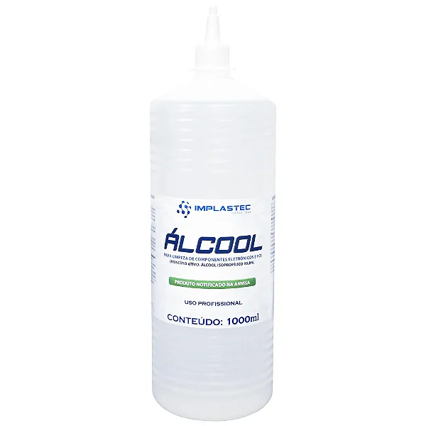 Álcool Para Limpeza de Eletrônicos 1000ML Implastec