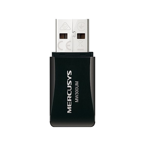 Adaptador Wireless Mini N300 Mercusys USB MW300UM